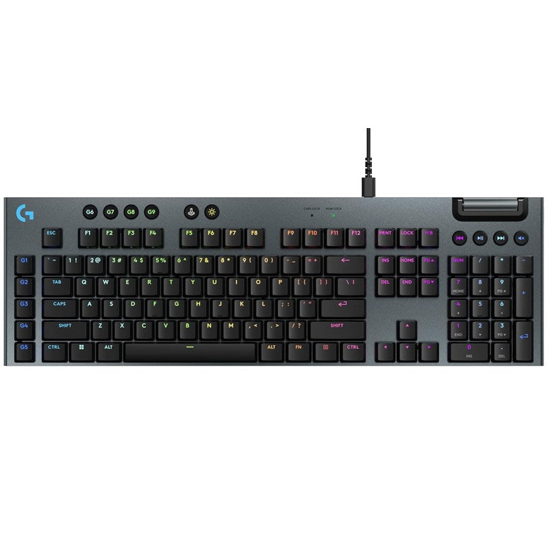 Logitech G915 X Wired Low Profile Mechanical Gaming Keyboard (Tactile Switch) - Black (US Layout) Logitech G915 X Wired Low Profile Mechanical Gaming Keyboard (Tactile Switch) - Black (US Layout)